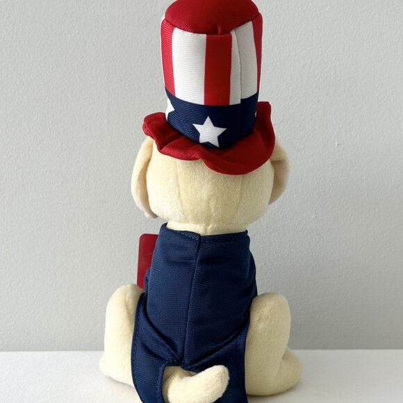 Raising Canes Dog Plush Stars Stripes Uncle Sam Patriotic Puppy Stuffed Toy 2019 - Picture 4 of 8